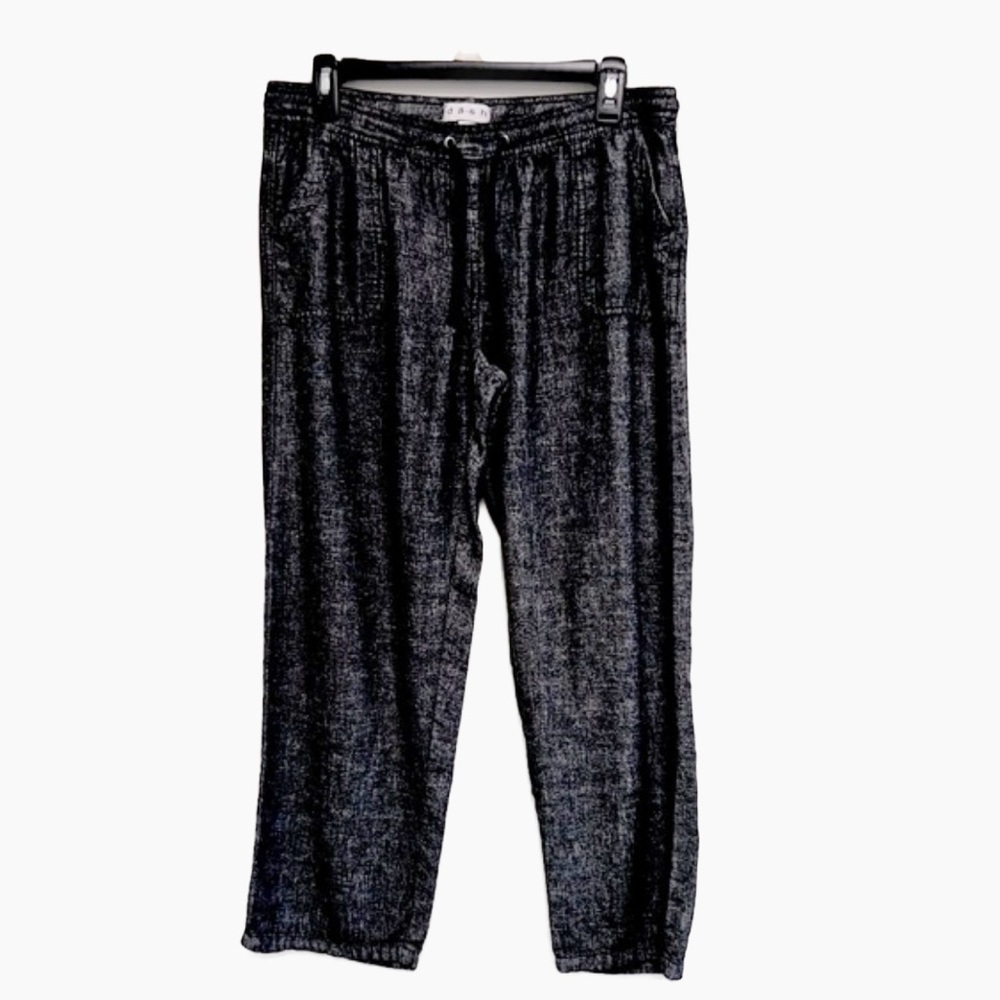DASH Gray Comfy Pants. Drawstring, Elastic Waist. Straight Leg.
